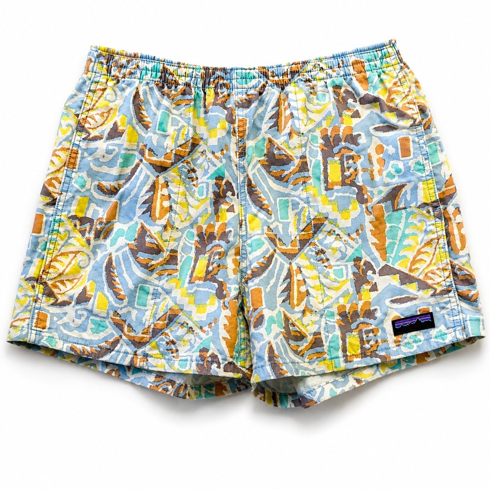 Patagonia Women's Funhoggers Shorts XS Multicolor Print Organic Cotton SP23